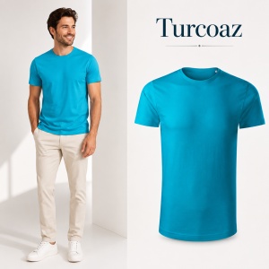 Tricou Bărbați Malfini Origin GOTS 171, 100% Bumbac Organic, 160 g/m², Guler Rotund, Label Free, Mărimi S 3XL, 15 Culori - Img 23