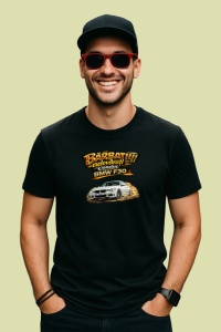 Tricou Barbatii Adevarati Conduc Bmw F30 Alb V5, din bumbac 100%, tricou negru Barbat