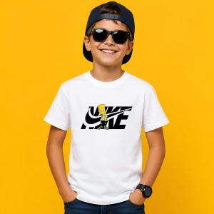 Tricou Bart Simpson Street Style Logo Alb Negru Urban Streetwear, din bumbac 100% Copii | Dama | Barbat