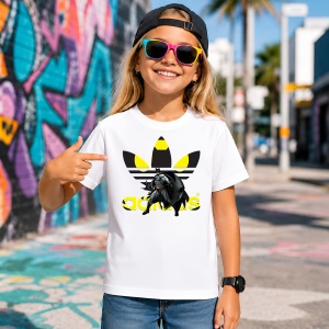 Tricou Batman Dark Knight Yellow Oval Urban Hero Design, din bumbac 100% Copii | Dama | Barbat - Img 4
