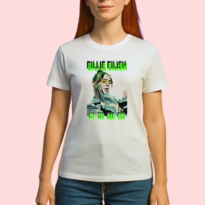 Tricou Billie Eilish - I'm the Bad Guy, muzica Hip-Hop / Pop, Dama | Barbat | Copii - Img 2