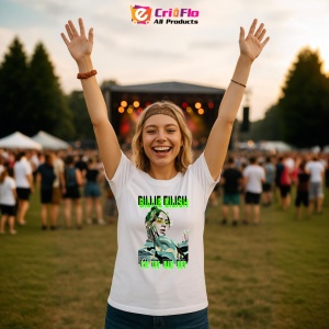 Tricou Billie Eilish - I'm the Bad Guy, muzica Hip-Hop / Pop, Dama | Barbat | Copii - Img 10