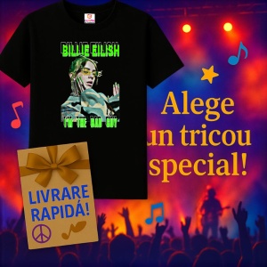 Tricou Billie Eilish - I'm the Bad Guy, muzica Hip-Hop / Pop, Dama | Barbat | Copii, Culoare Negru - Img 11