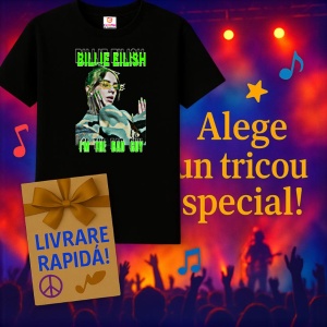 Tricou Billie Eilish - I'm the Bad Guy, muzica Hip-Hop / Pop, Dama | Barbat | Copii, Culoare Negru - Img 15