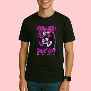 Tricou Blackpink - How You Like That, muzica Hip-Hop / Trap, Dama | Barbat | Copii, Culoare Negru - Img 3