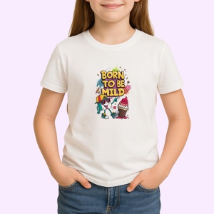 Tricou Born To Be Mild Inghetata Amuzanta, Copii | Dama | Barbat - Img 3