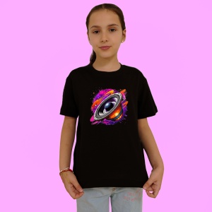 Tricou Boxa Vibratii Colorate, Copii | Dama | Barbat, culoare negru - Img 3