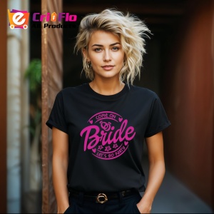 Tricou bride lets go party design pentru mireasa, Copii | Dama | Barbat , tricou negru - Img 4