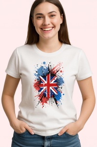 Tricou Britain Steag Splash Art, Copii | Dama | Barbat - Img 4