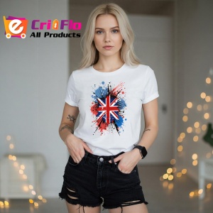 Tricou Britain Steag Splash Art, Copii | Dama | Barbat - Img 11