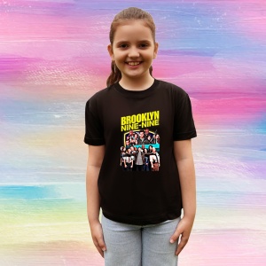 Tricou Brooklyn Nine-Nine - Cast Poster, muzica Pop / Country (ini?ial), Dama | Barbat | Copii, Culoare Negru - Img 4