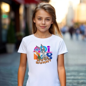 Tricou Bugs Bunne Eat Tricou Alb - Copii | Dama | Barbat - Img 4