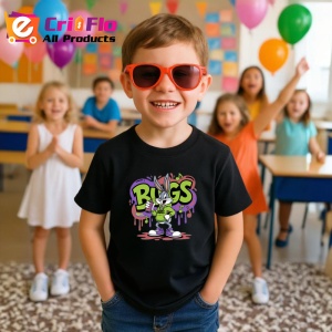 Tricou Bugs Bunny Denim Urban Style, cool si relax Copii | Dama | Barbat, negru - Img 12