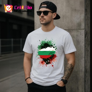 Tricou Bulgaria Steag Splash Art, Copii | Dama | Barbat - Img 5