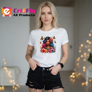 Tricou butterfly girl flowers and tattoos, fata fluturi flori si tatuaje, Copii | Dama | Barbat - Img 10
