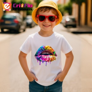 Tricou Buze cocktail de fructe, Lip gloss, Copii | Dama - Img 9