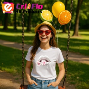 Tricou Buze femeie afine si cirese, Lip gloss, Copii | Dama - Img 9