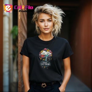 Tricou Cant Talk Busy Overthinking, Copii | Dama | Barbat, culoare negru - Img 12