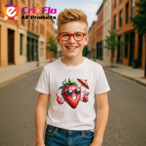 Tricou Capsuna amuzanta de vara cool summer, Fructe, Copii | Dama - Img 5