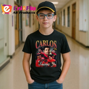 Tricou Carlos Sainz Imagine Echipa Ferrari Formula 1, Copii | Dama | Barbat - Img 6