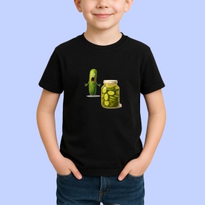 Tricou Castraveti speriati Negru, Copii | Dama | Barbat