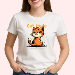 Tricou Cat-itude - Copii | Dama | Barbat - Img 2