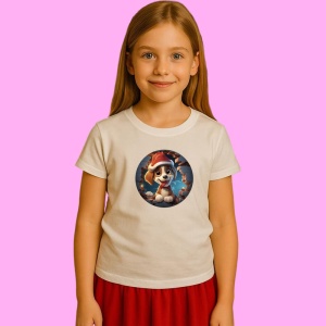 Tricou Catel Mos Craciun, din bumbac 100% Copii | Dama | Barbat - Img 3