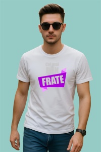 Tricou Cel Mai Bun Frate Banner Mov, din bumbac 100%, tricou alb, Dama | Barbat - Img 2