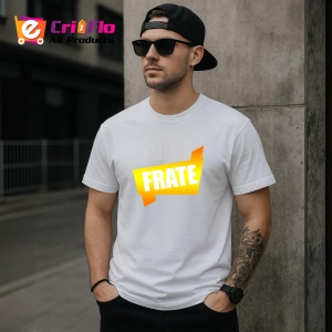 Tricou Cel Mai Bun Frate Banner Portocaliu, din bumbac 100%, tricou alb, Dama | Barbat - Img 2