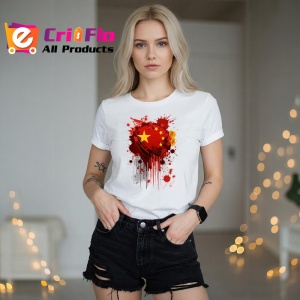 Tricou China Steag Splash Art, Copii | Dama | Barbat - Img 10