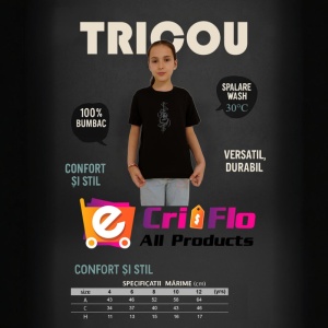 Tricou Chitara Note Muzicale Eleganta, Copii | Dama | Barbat, culoare negru - Img 9