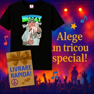 Tricou Chris Brown - Green Point, muzica Hip-Hop / Trap, Dama | Barbat | Copii, Culoare Negru - Img 11