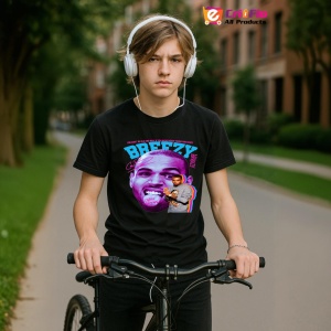 Tricou Chris Brown - Pink Tongue Pose, muzica Hip-Hop / Trap, Dama | Barbat | Copii, Culoare Negru - Img 10