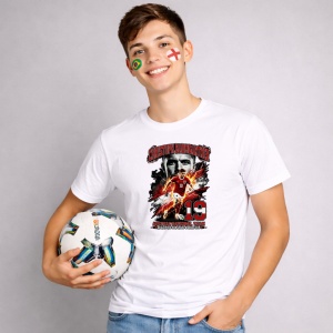 Tricou Christoph Baumgartner Austria World Cup Fifa 2026, din bumbac 100%, tricou alb, Copii | Dama | Barbat - Img 3