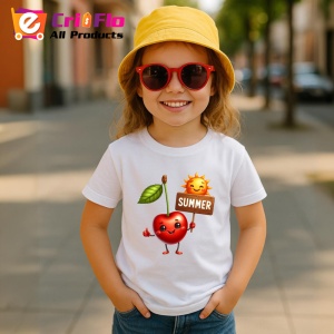 Tricou Cireasa de vara amuzanta summer, Fructe, Copii | Dama - Img 4