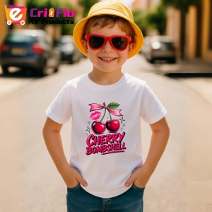 Tricou Cireasa exploziva, Fructe, Copii | Dama - Img 3