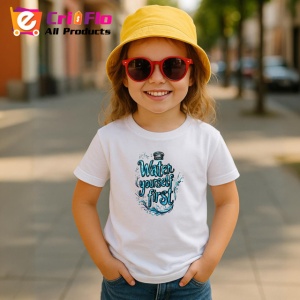 Tricou Citat Motivational Water Yourself First Albastru, din bumbac 100% , tricou alb pentru Copii | Dama | Barbat - Img 5
