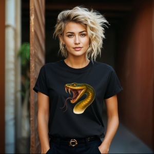Tricou Cobra Ataca Negru, Copii | Dama | Barbat - Img 11