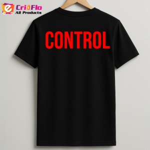 Tricou CONTROL, Personalizat | Unisex Dama si Barbat, Negru - Img 2