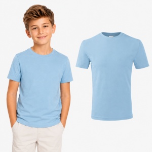 Tricou copii 100% bumbac,pentru fete și băieți 160 gm/², 32 nuanțe, mărimi 4–12 ani - Img 36