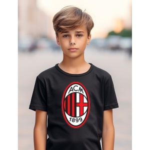 Tricou copii Ac Milan din bumbac 100% - Img 7