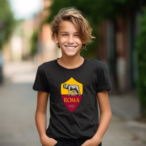 Tricou copii As Roma din bumbac 100% - Img 6