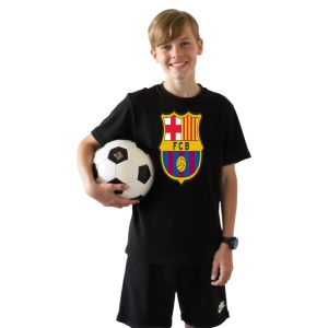 Tricou copii Barcelona FC din bumbac 100% - Img 3