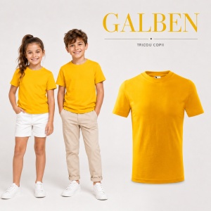Tricou Copii Basic Malfini – 100% Bumbac, Mânecă Scurtă, 33 Culori pentru Fete și Băieți, Calitate Premium - Img 19