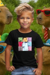 Tricou copii Capybara - Colaj - Img 5