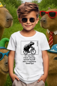 Tricou copii Capybara - E prea tarziu, deja sunt capybara - Img 3