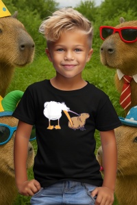 Tricou copii Capybara - Pelican