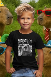 Tricou copii Capybara - Selfie - Img 5