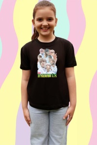 Tricou copii cu formatia BAEKHYUN EXO 1 , din bumbac 100% - Img 4