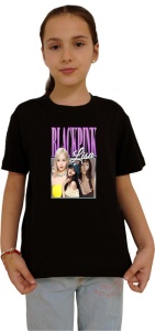 Tricou copii cu formatia BLACK PINK LISA , din bumbac 100%